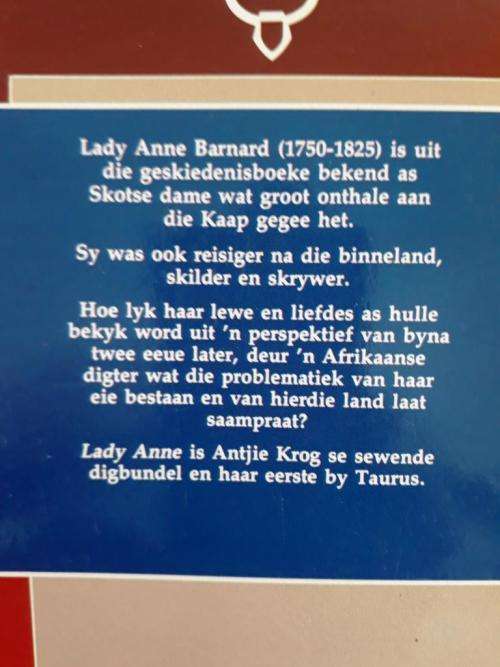 Lady Anne, Antjie Krog ['n digbundel]