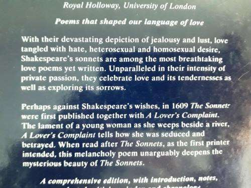The Sonnets & A Lover's Complaint, William Shakespeare