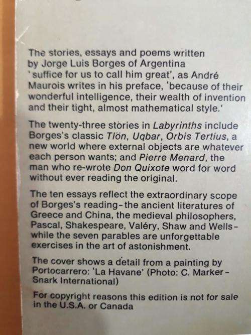 Labyrinths - Selected Stories and other Writings, Jorge Luis Borges