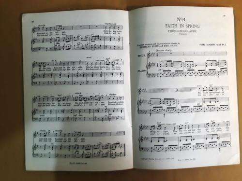 Lieder in English, Vol. 1, Six Songs for Soprano, F.P. Schubert