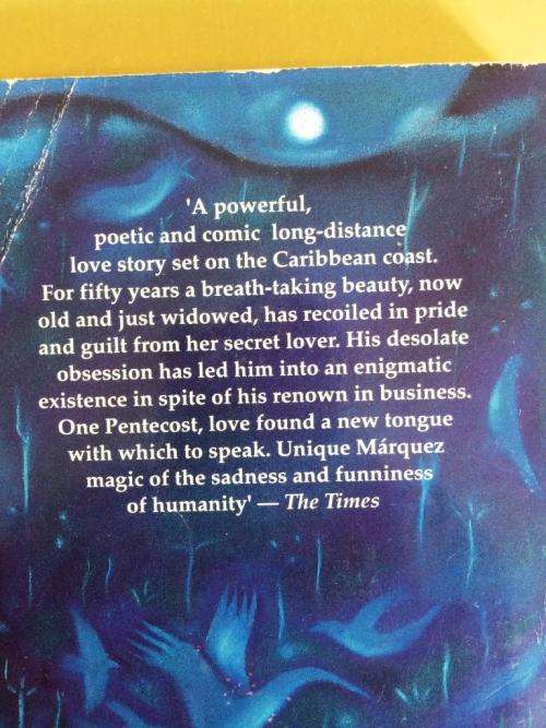 Love in the Time of Cholera, Gabriel García Márquez