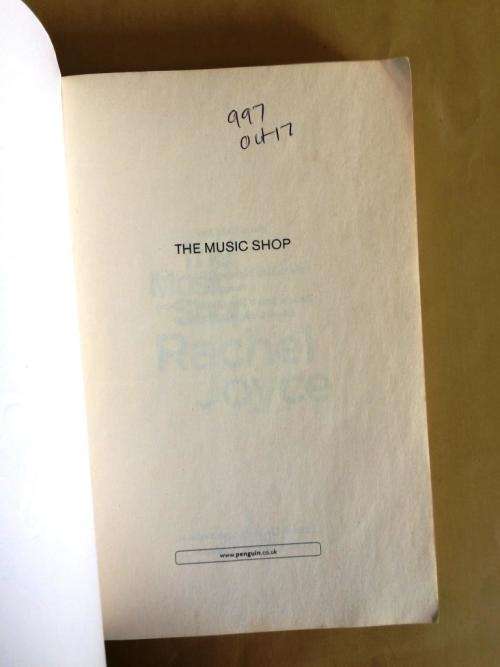 The Music Shop, Rachel Joyce