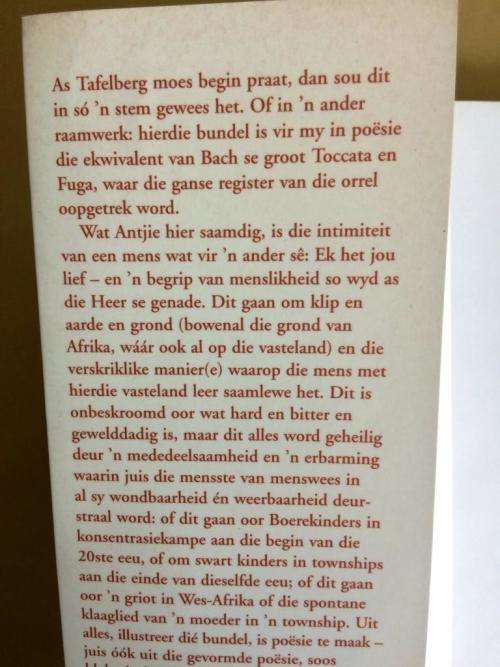 Kleur Kom Nooit Alleen Nie, Antjie Krog [signed by the author]