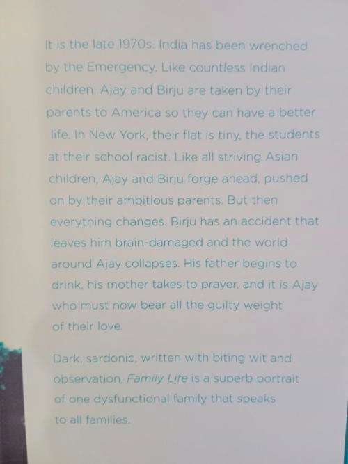 Family Life, Akhil Sharma
