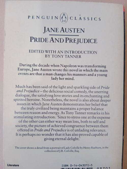 Pride and Prejudice, Jane Austen