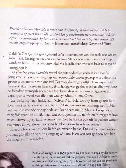 Goeiemôre Mnr. Mandela, Zelda La Grange