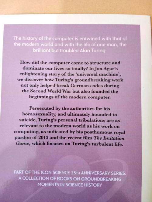 Turing and the Universal Machine, Jon Agar