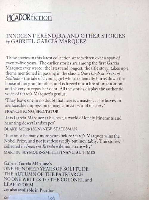 Innocent Eréndira and other Stories, Gabriel García Márquez