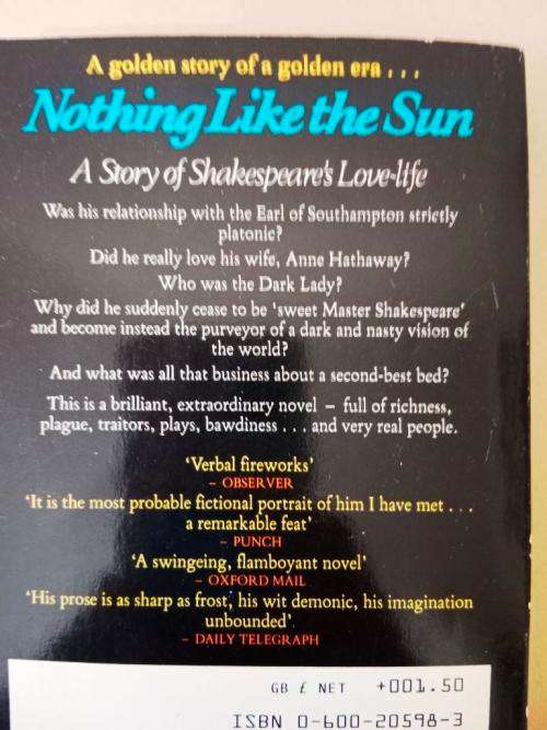 Nothing Like the Sun -  A Story of Shakespeare`s Love-Life, Anthony Burgess