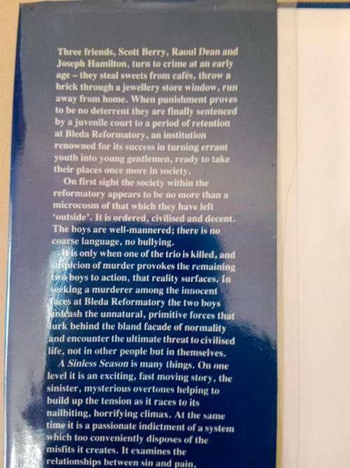 A Sinless Season, Damon Galgut [first edition]