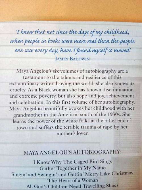 I Know Why the Caged Bird Sings, Maya Angelou