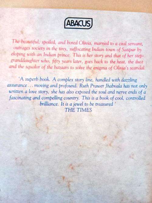 Heat and Dust, Ruth Prawer Jhabvala