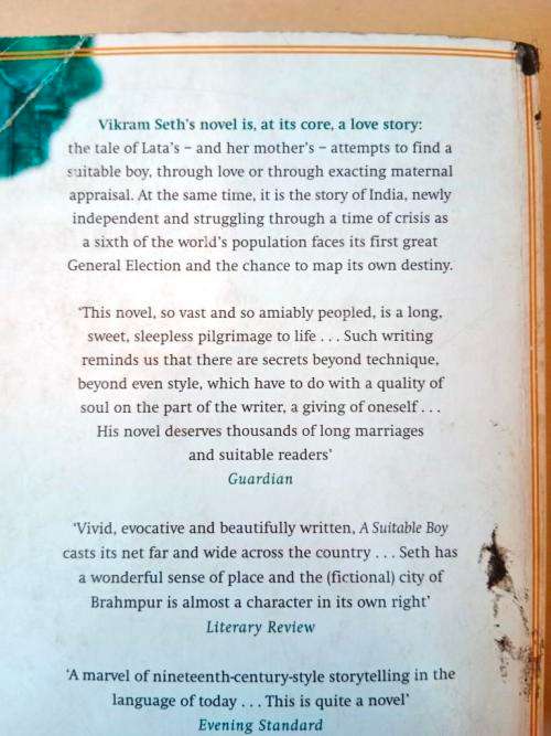 A Suitable Boy, Vikram Seth
