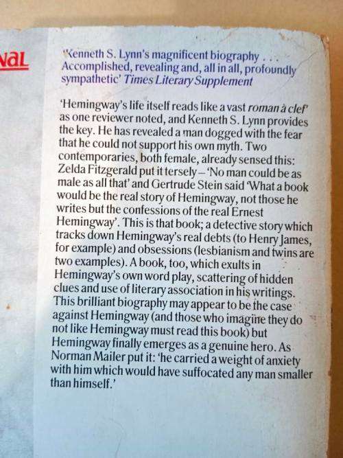 Hemingway, Kenneth S. Lynn