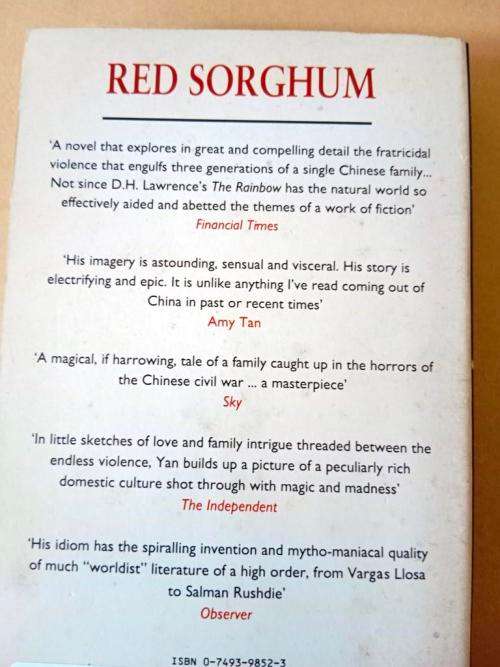 Red Sorghum, Mo Yan