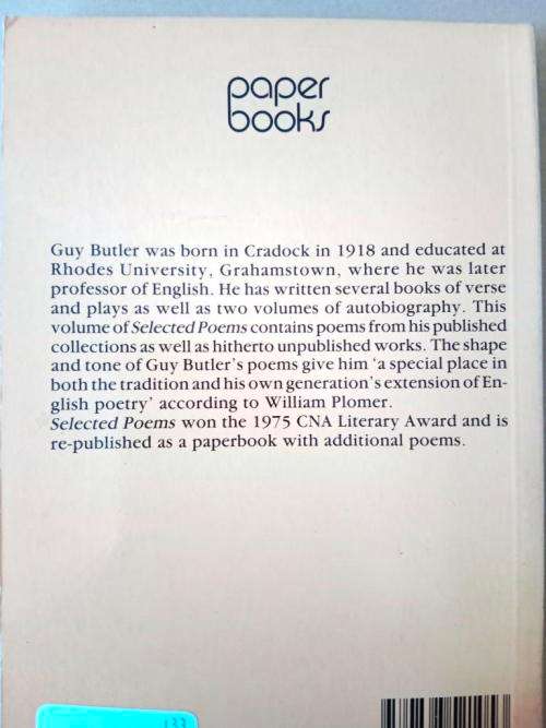 Selected Poems, Guy Butler