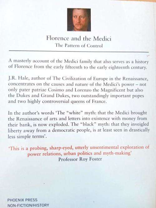 Florence and the Medici, J.R. Hale