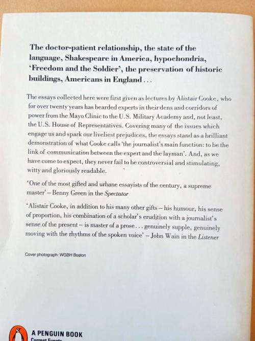 The Patient has the Floor, Alistair Cooke [Essays]
