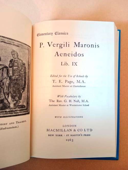 Aeneid IX, Virgil, ed. T.E. Page [In Latin, with notes in English]