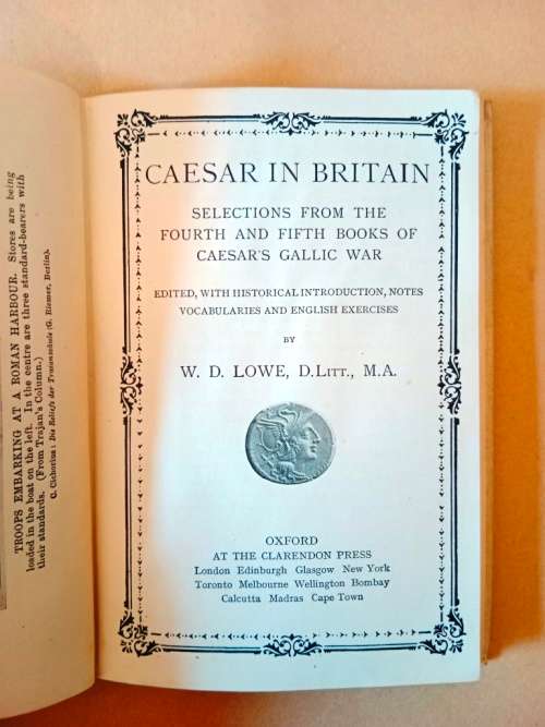 Caesar in Britain, edited by W.D. Lowe [in Latin with notes in English]