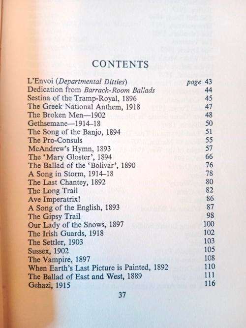 A Choice of Kipling`s Verse, made by T.S. Eliot