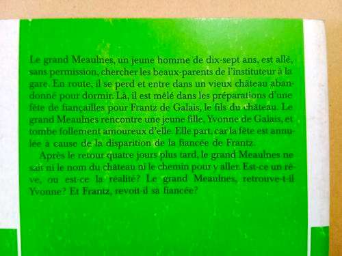 Le grand Meaulnes, Alain-Fournier
