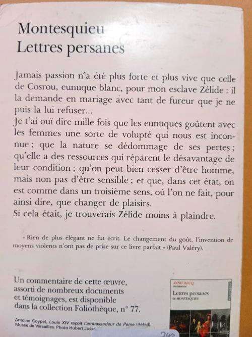 Lettres persanes, Montesquieu