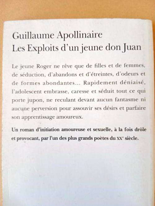 Les Exploits d`un jeune don Juan, Guillaume Appollinaire