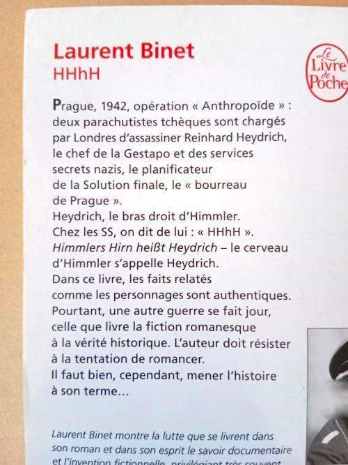 HHhH, Laurent Binet