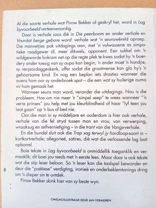 Lag byvoorbeeld, Pirow Bekker
