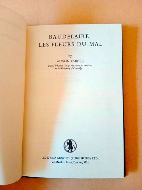Baudelaire: Les Fleurs du Mal, Alison Fairlie