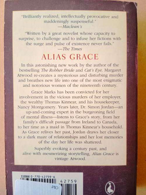 Alias Grace, Margaret Atwood