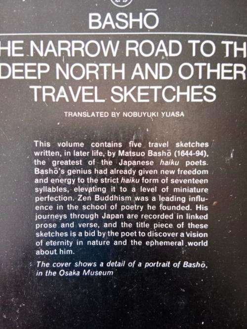The Narrow Road to the Deep North and other Travel Sketches, Basho