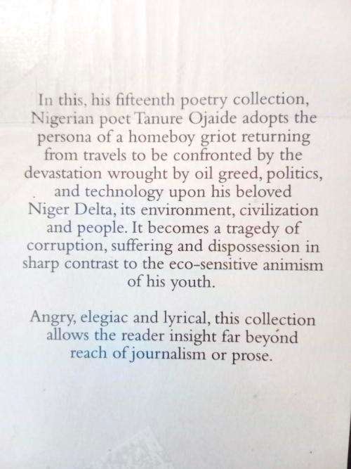 The Tale of the Harmattan, Tanure Ojaide