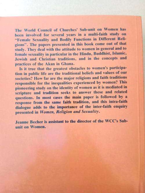Women, Religion and Sexuality, ed. Jeanne Becher