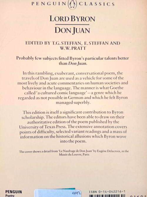 Don Juan, Lord Byron