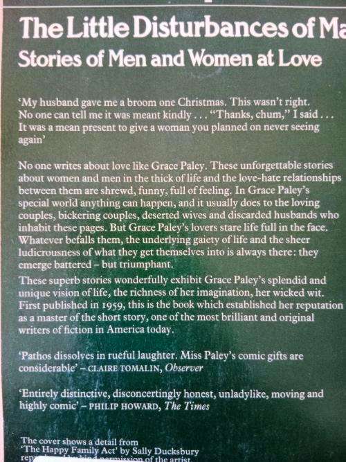 The Little Disturbances of Man, Grace Paley