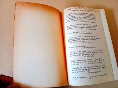 The Stone Diaries, Carol Shields