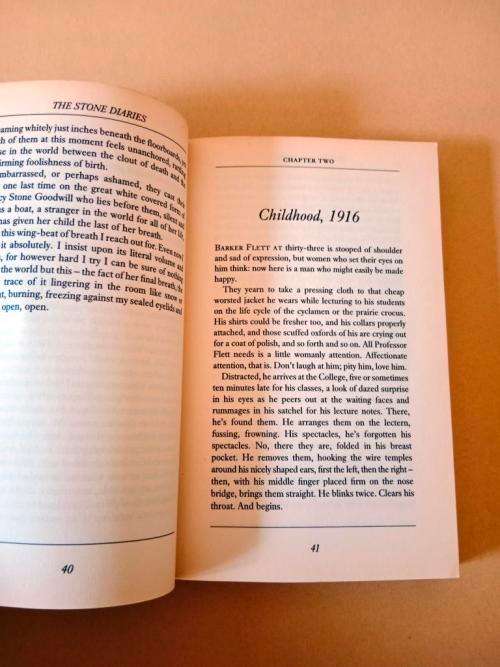 The Stone Diaries, Carol Shields