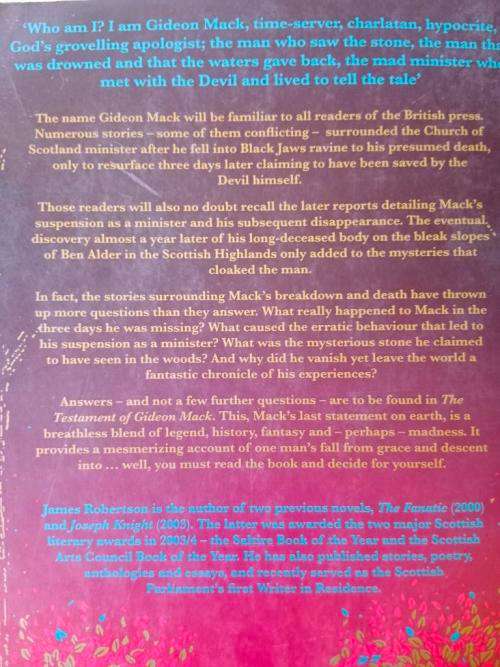 The Testament of Gideon Mack, James Robertson