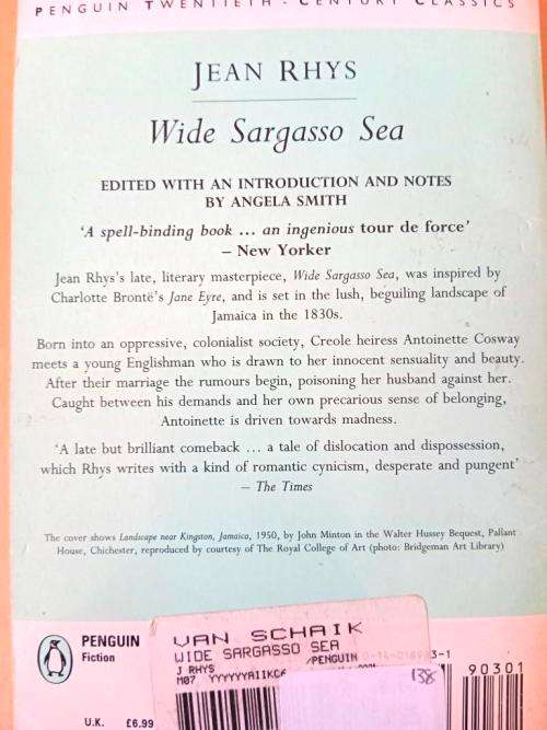 Wide Sargasso Sea, Jean Rhys