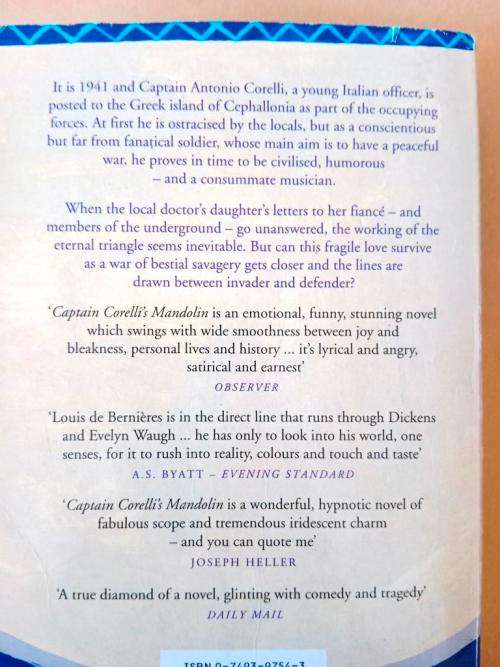Captain Corelli`s Mandolin, Louis de Bèrnieres