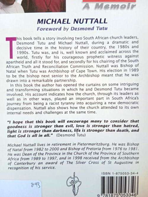 Number Two to Tutu - A Memoir, Michael Nuttall