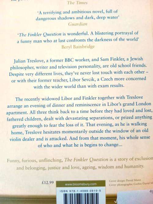 The Finkler Question, Howard Jacobson