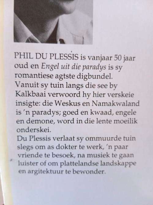 Engel uit die Paradys, Phil du Plessis [`n digbundel]