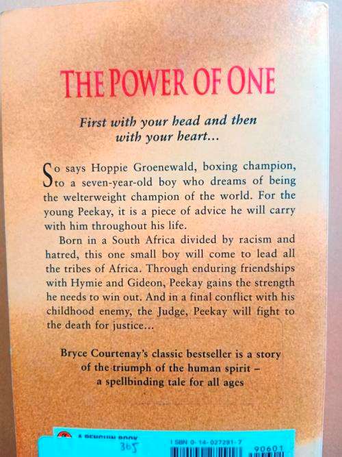 The Power of One, Bryce Courtenay