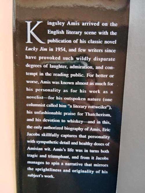 Kingsley Amis - A Biography, Eric Jacobs
