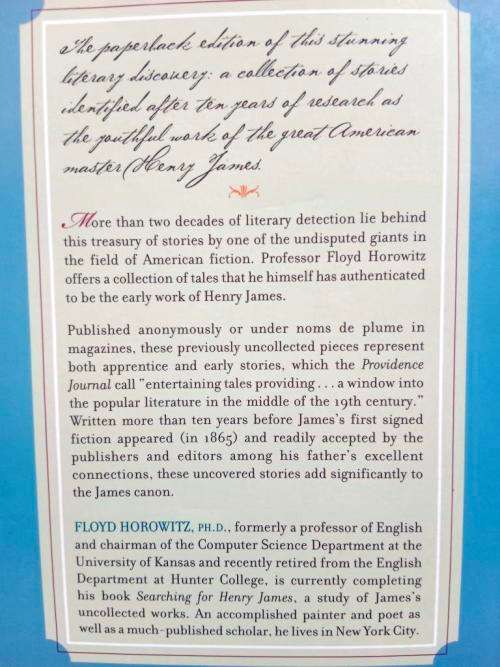 The Uncollected - Newly Discovered Stories, Henry James