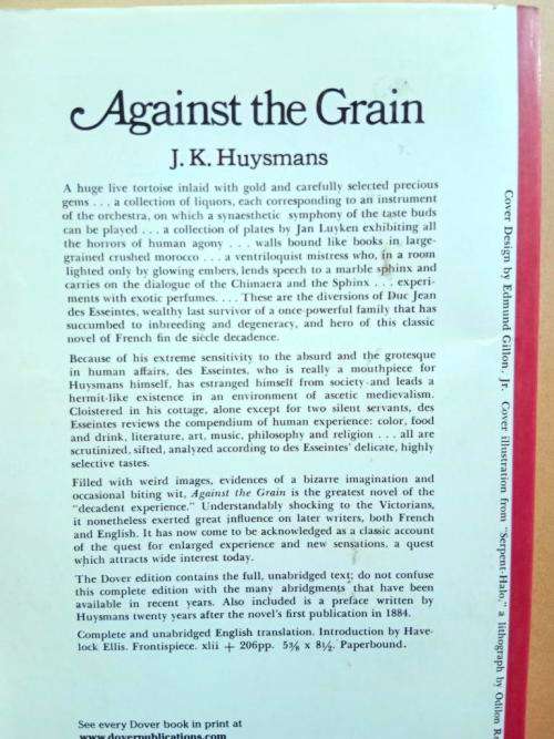 Against the Grain, J.K. Huysmans