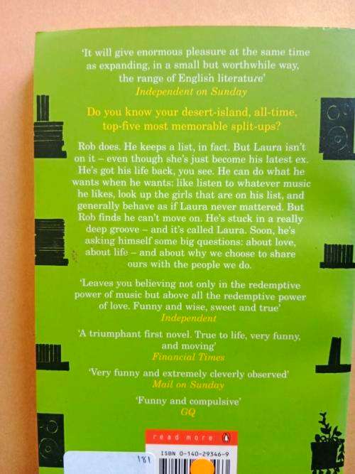 High Fidelity, Nick Hornby